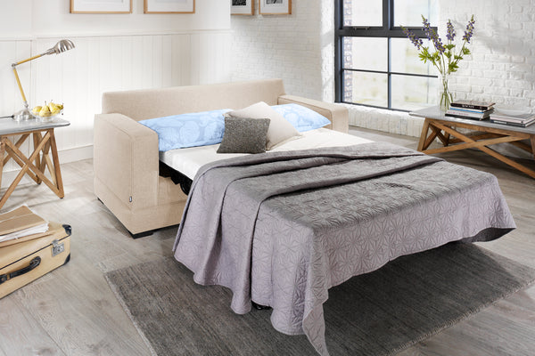 Modern 2 Seater Sofa Bed with Micro e-Pocket Mattress available in 5 Colours!!