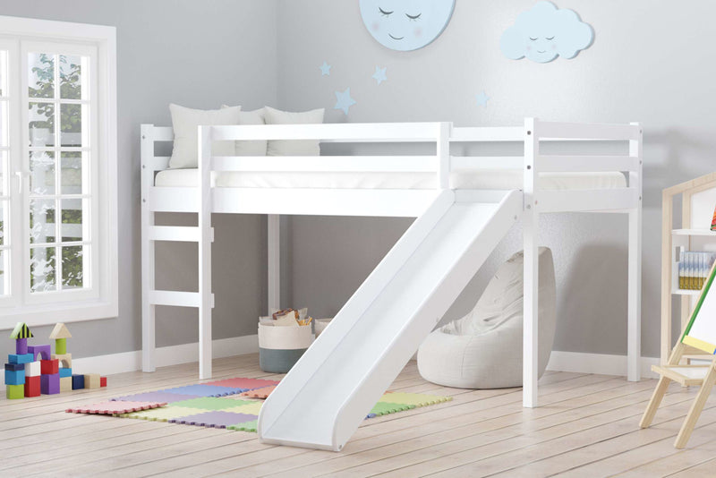 Frankie Midi Sleeper with Slide available in White or Grey
