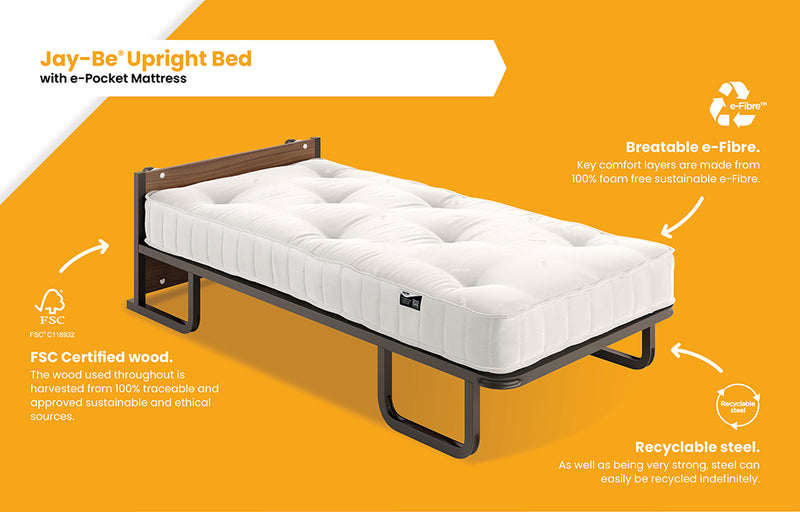 JAY-BE Contract Upright Bed with e-Pocket Mattress