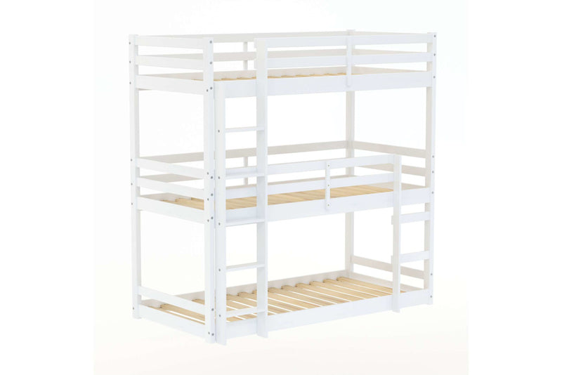 Ultimate Space Saver 3FT Tressa Triple Bunk Bed available in White or Grey