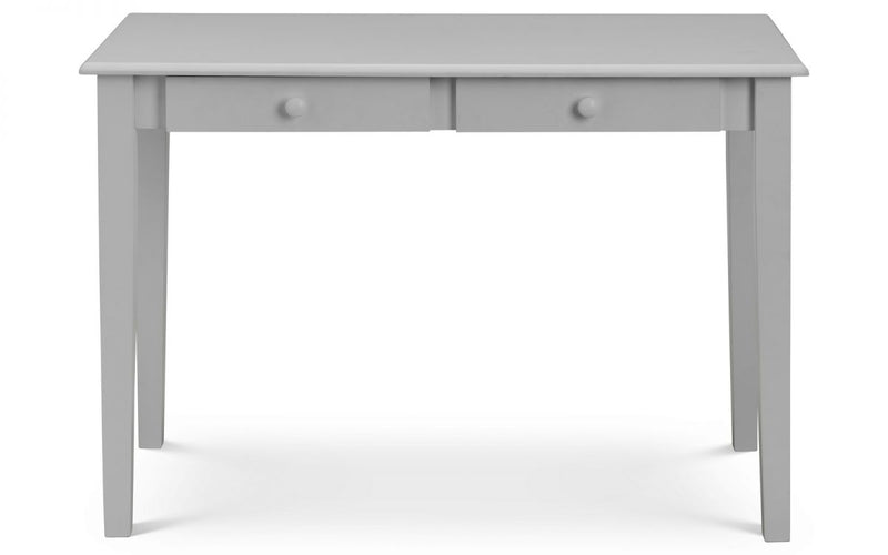 Stylish Two Drawer Carrington Desk available in White, Black or Grey