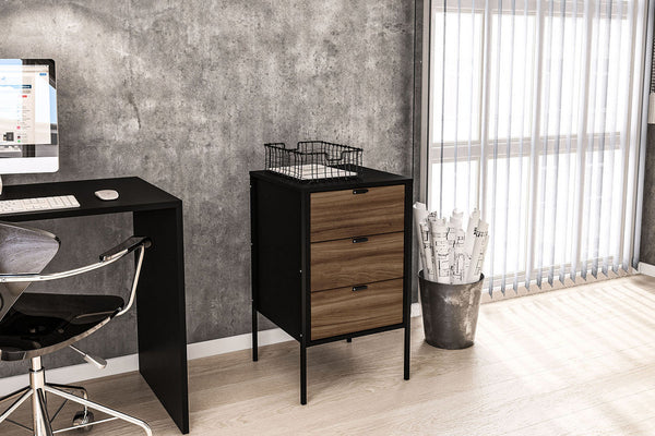 Charming and Functional Opus 3 Drawer Storage Unit with a Wood Effect Finish