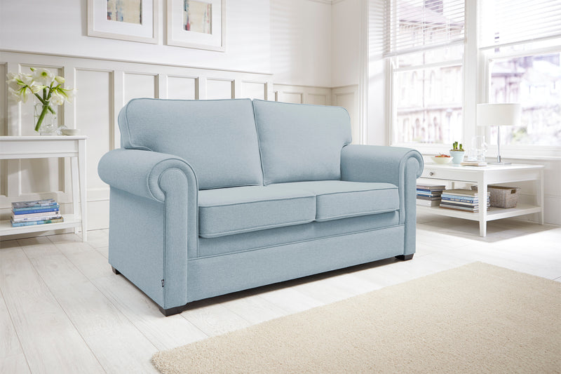 Classic 2 Seater Sofa Bed with Micro e-Pocket Mattress available in 5 Colours!!