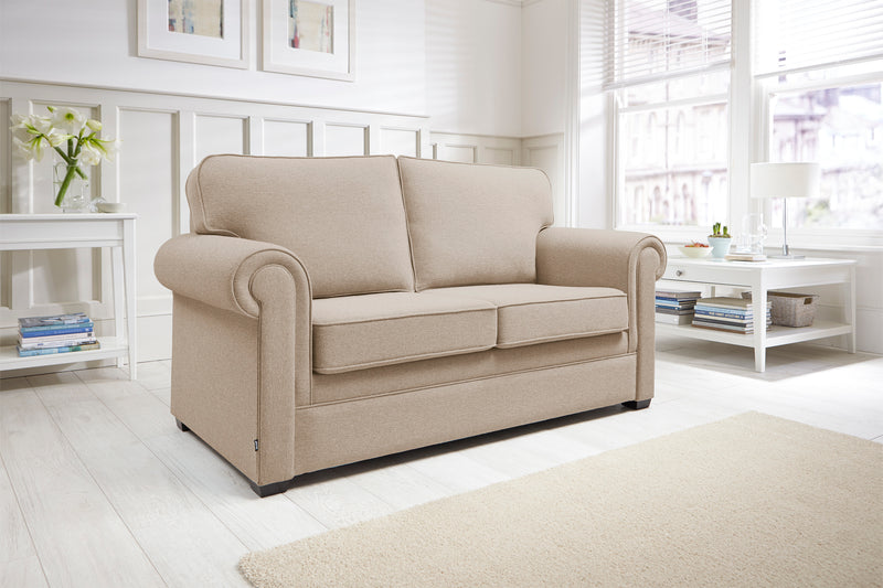 Classic 2 Seater Sofa Bed with Micro e-Pocket Mattress available in 5 Colours!!