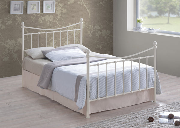 Alderley 4FT Small Double Ivory Metal Bed