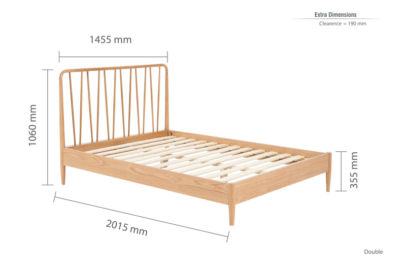 Beautifully Crafted Jesper Bed  4FT6, 5FT & 6FT