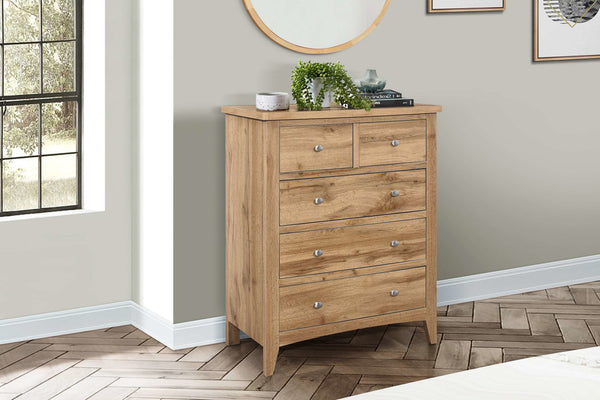 Rustic Hampstead 3+2 Drawer Chest