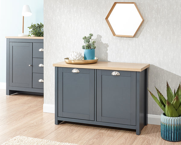 Lancaster Shoe Storage Cabinet available in Slate Blue