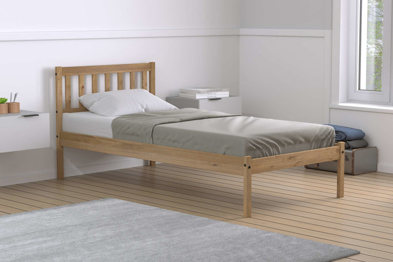 Traditional Lisbon Pine Bed Frame available in 3FT, 4FT & 4FT6