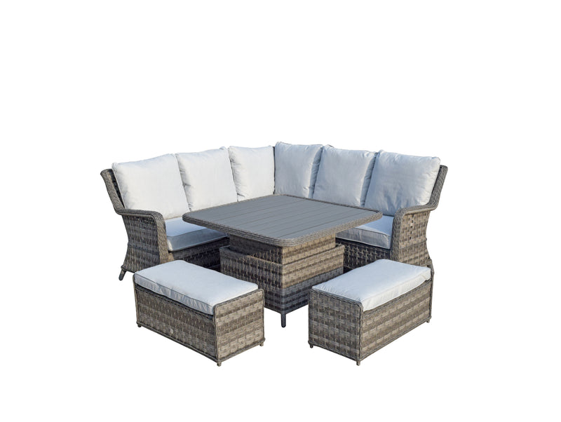 Signature Weave Mia Corner Dining with Lift Table