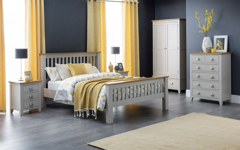 Timeless Shaker Style Richmond Bed Frame in an Elephant Grey Lacquer 4FT6 & 5FT
