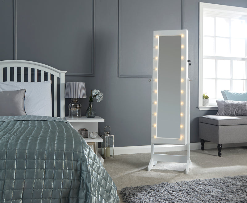 Glamourous Amore LED Jewellery Armoire Mirror - In 2 Colours