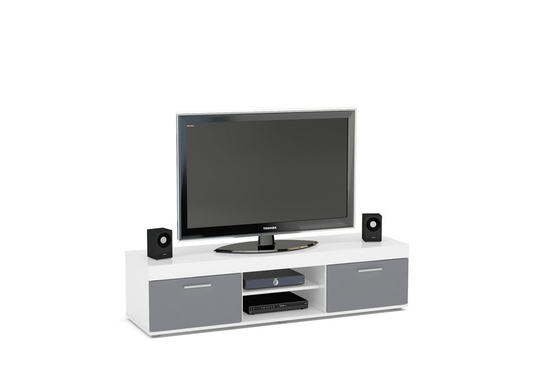 New Modern Large High Gloss Finished Edgeware TV Unit With Storage