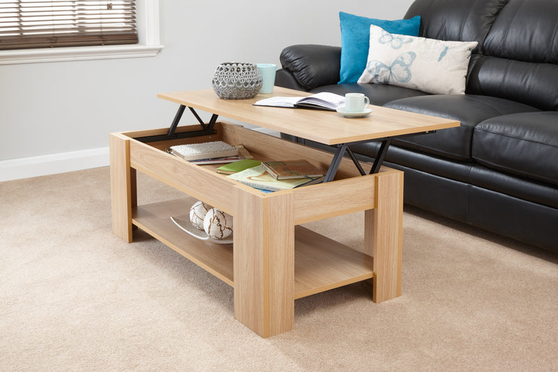 Modern Lift Up Storage Coffee Table - In 5 Colours