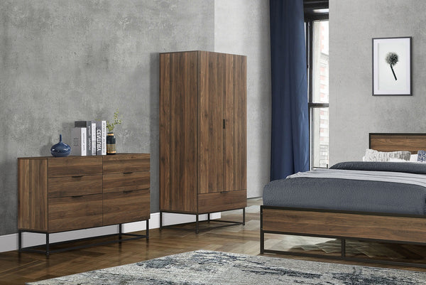 Sophisticated Houston Walnut Effect Bedroom Furniture Range