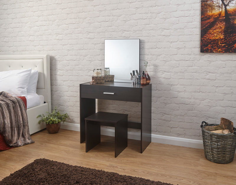 Julia Modern Styled Dressing Table With Stool Sleek Space Saver - In 3 Colours