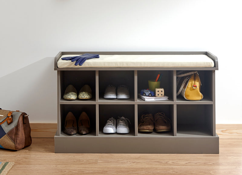 Modern Kempton Stylish Hallway Storage - Shoe Bench Or Wall Rack