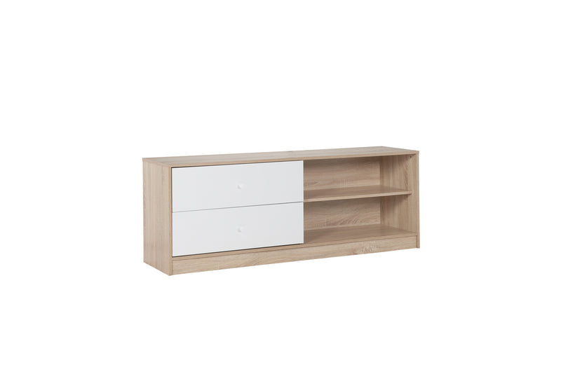 Children's Oak & White Wooden Leyton Cabin Bed with Pull Out Drawers