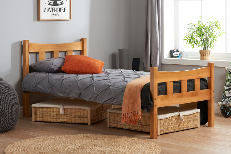 Classic Miami Solid Pine Bed Frame - 3 Sizes