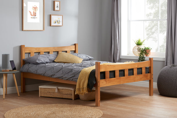 Classic Miami Solid Pine Bed Frame - 3 Sizes