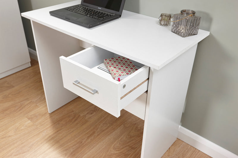 Sleek and Compact Panama Desk 2 Drawer Desk - In 3 Colours