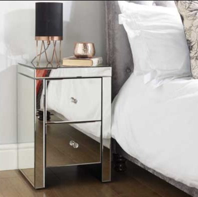 Glamorous Seville Mirrored Finished Bedroom Furniture Range