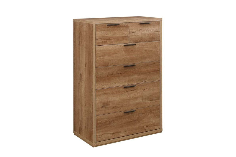 Classic Stockwell 4 OR 6 Drawer Chest in a Rustic Oak Effect Finish