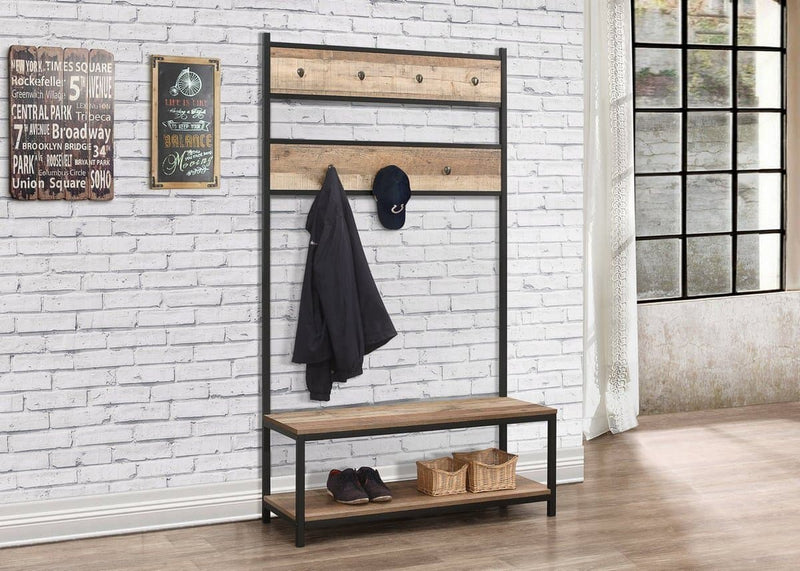 Industrial Chic Urban Home Coat Rack and Bench
