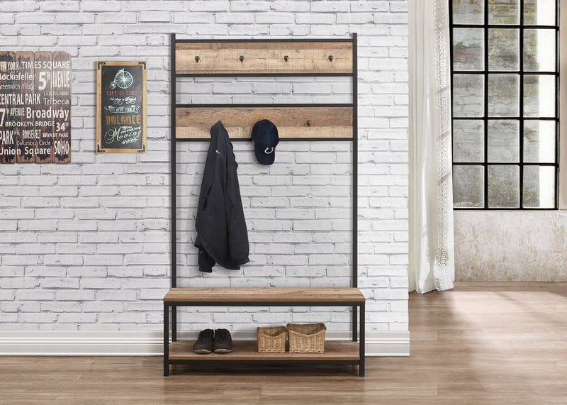 Industrial Chic Urban Home Coat Rack and Bench