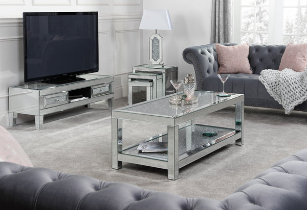 Glamorous Vienna Crystal Mirror Finished Furniture Range