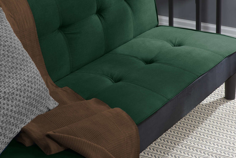 Contemporary Aurora Velvet Fabric Sofa Bed available in Grey, Midnight Blue & Green Velvet