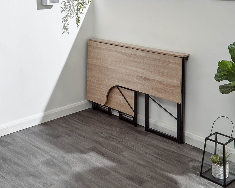 Modernistic Versatile Folding Desk Available in a Oak or Concrete Finish