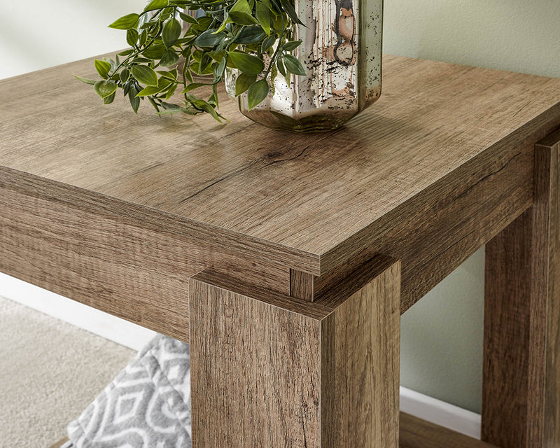 Stylish Canyon Oak Effect Luxury Lamp Table Living Room Furniture