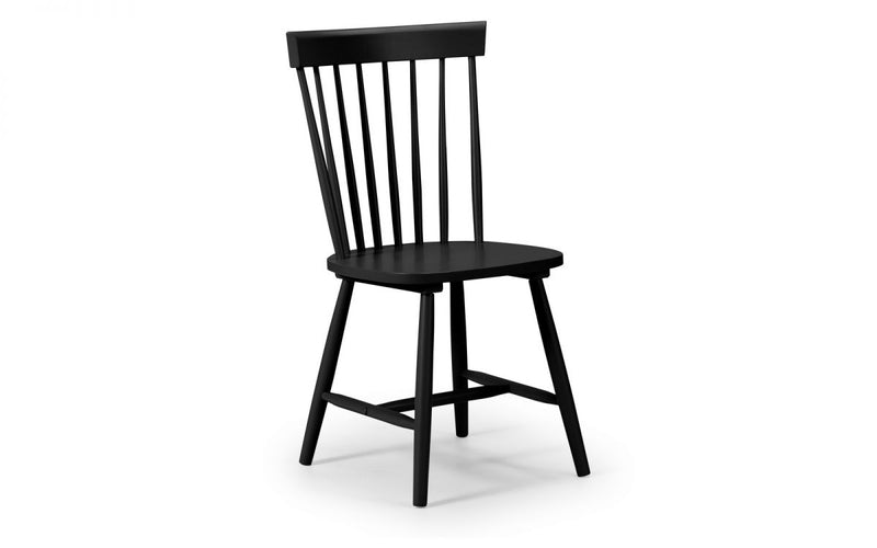 Scandinavian Style Wooden Dining Chair With Retro Tapered Legs In 3 Colours