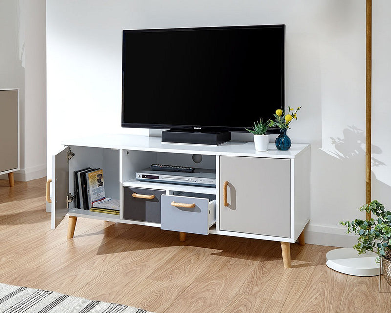 Modern Cubic Design Wooden Feet Scandi Inspired Living Room Range Monochrome