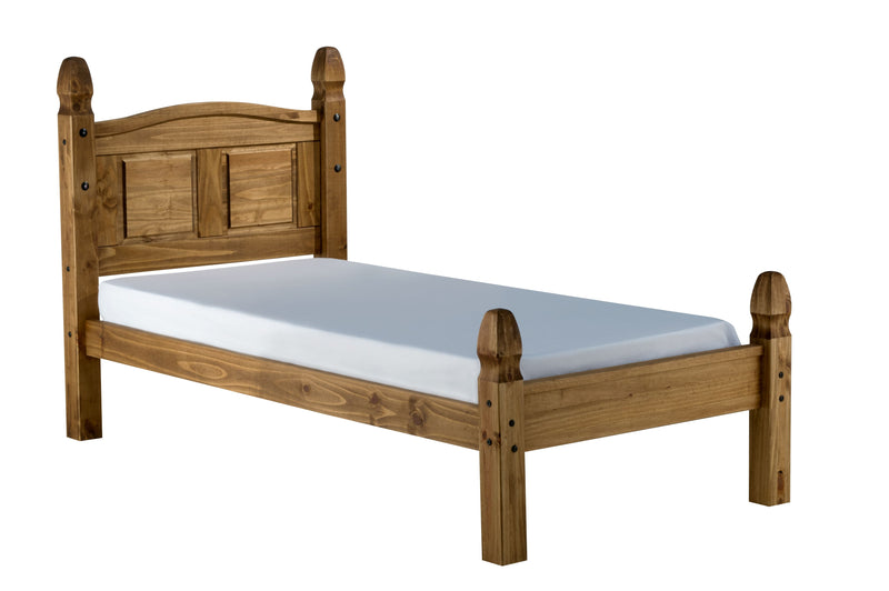 Traditional Charming Solid Pine Low Footend Bed in 3ft 4ft 4ft6 or 5ft