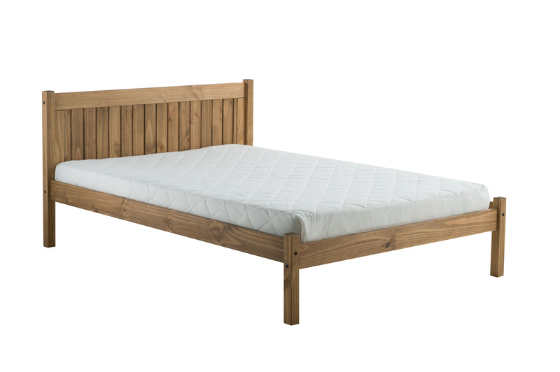 Bellvue Wooden Pine Bed Frame With 1000 Pocket Sprung Mattress - Size Options