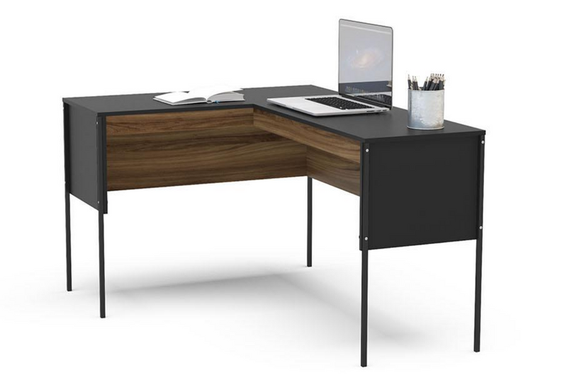 Elegant and Functional L-Shape Opus Corner Desk with a Wood Effect Finish