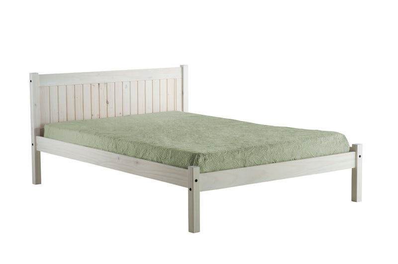 NEW Solid Pine Bed frame available in White Washed or Waxed Pine