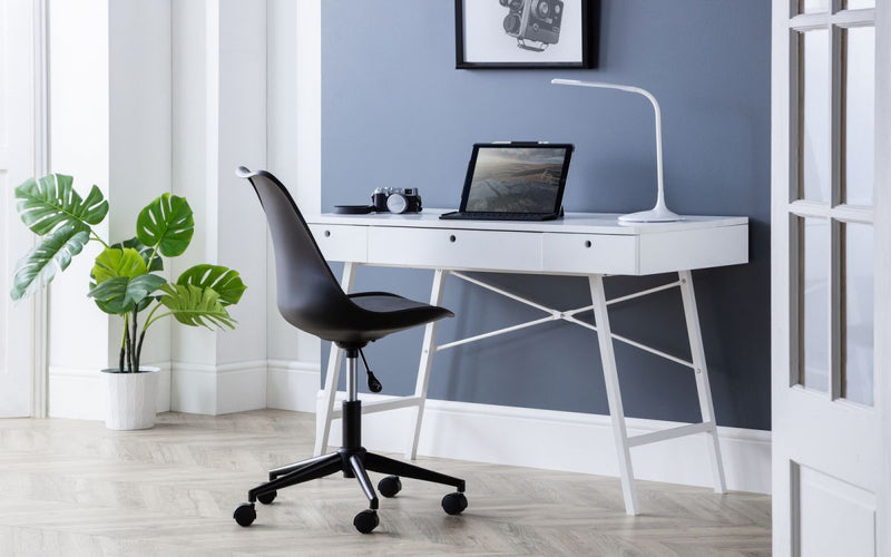 New Modern Trianon Scandinavian design White or Grey Home Office Study Desk