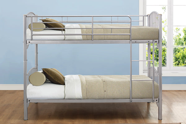 Multi-Functional Corfu Metallic finish Bunk Bed - (Separates into 2 Single Beds)