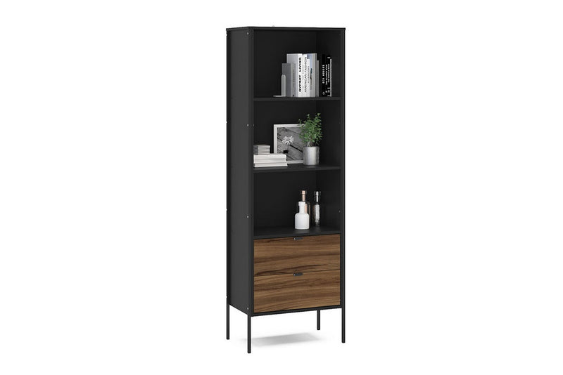 Attractive and Functional Opus 2 Drawer Bookcase with a Wood Effect Finish