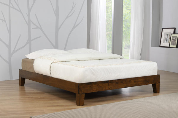 Rustic Oak Charlie Platform Bed Frame available in 3FT, 4FT6 & 5FT