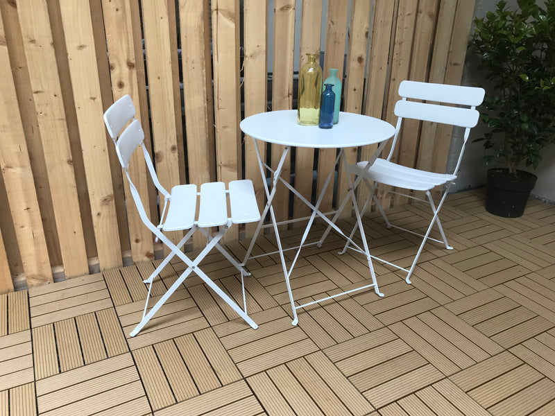 NEW Stylish and Classic Bistro Set in White
