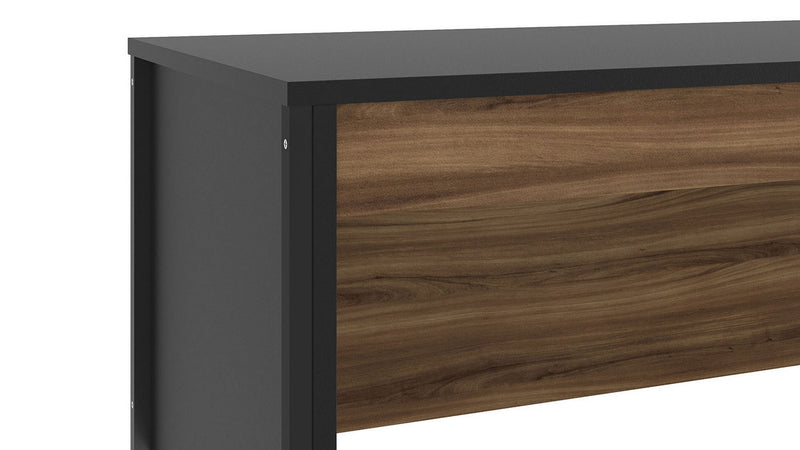 Stylish and Functional Opus Walnut & Black Study Desk with a Wood Effect Finish