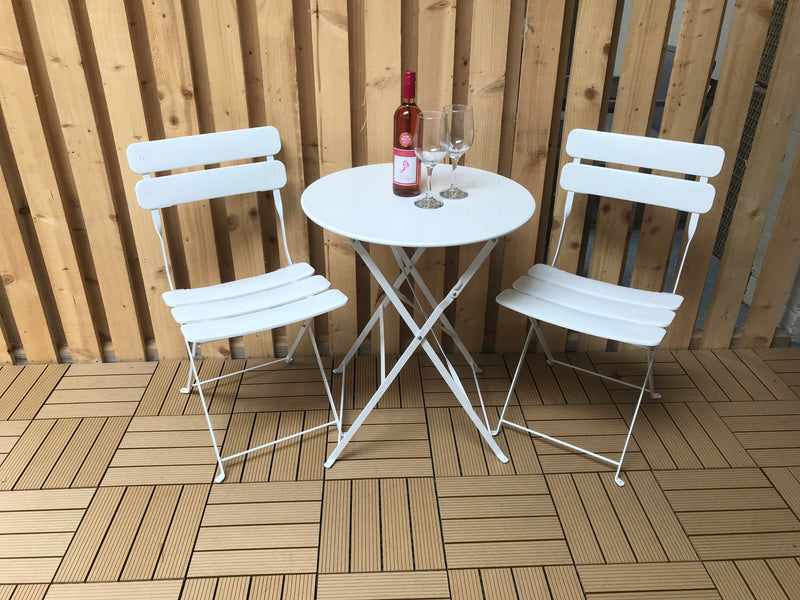 NEW Stylish and Classic Bistro Set in White