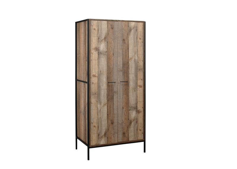 Modern Urban Bedroom Furniture Range Industrial-effect Rustic Wooden Oak