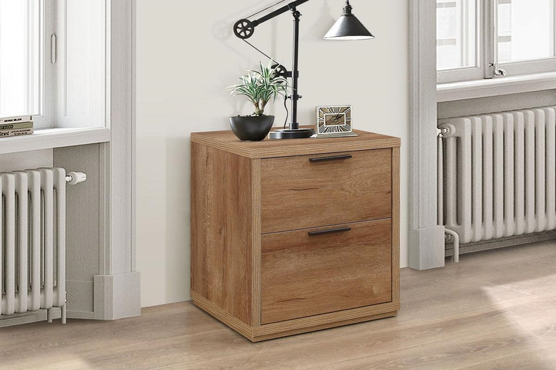Stockwell Rustic Oak Effect Wooden 1 or 2 Drawer Bedside Table