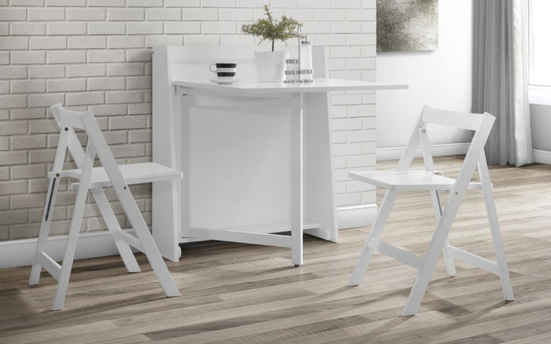 Neat and Functional Helsinki Dining Set available in White or Light Grey