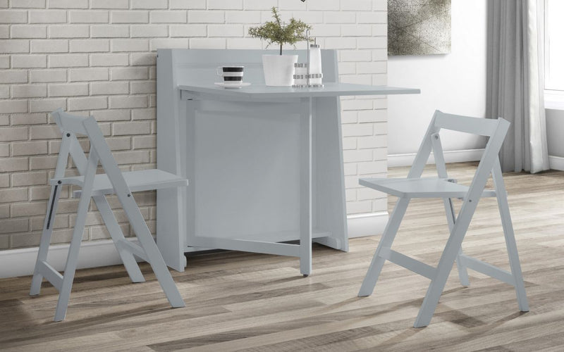 Neat and Functional Helsinki Dining Set available in White or Light Grey